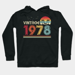 Vintage 1978 Limited Edition 43rd Birthday Gift 43 Years Old Hoodie